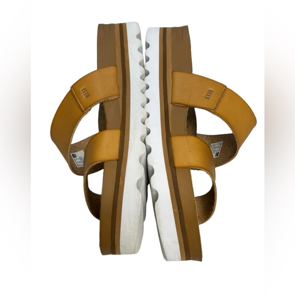 Reef Women’s Cushion Hi Vista Hi Natural Sandals Size 8 - Picture 3 of 7